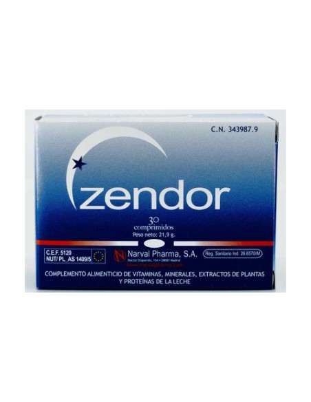 Zendor 30 comprimidos Narval Pharma