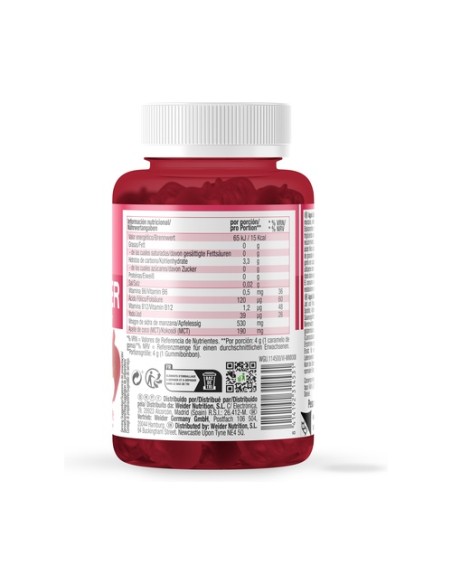 Gominolas de vinagre de sidra de manzana 50 gominolas (Manzana) Weider