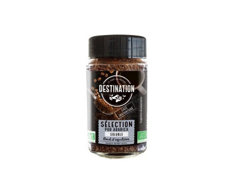 Café Soluble Arábica Liofilizado 100% Bio 100 g Destination Bio
