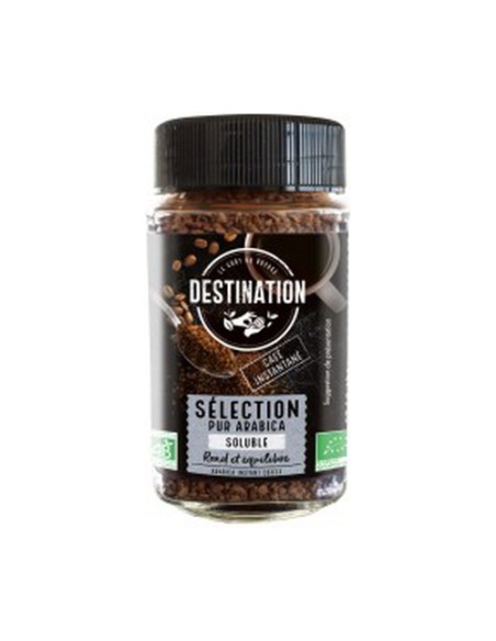 Café Soluble Arábica Liofilizado 100% Bio 100 g Destination Bio