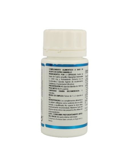Omega 7 Aceite Bayas de Espino Amarillo 40 cápsulas de 1000mg Equisalud
