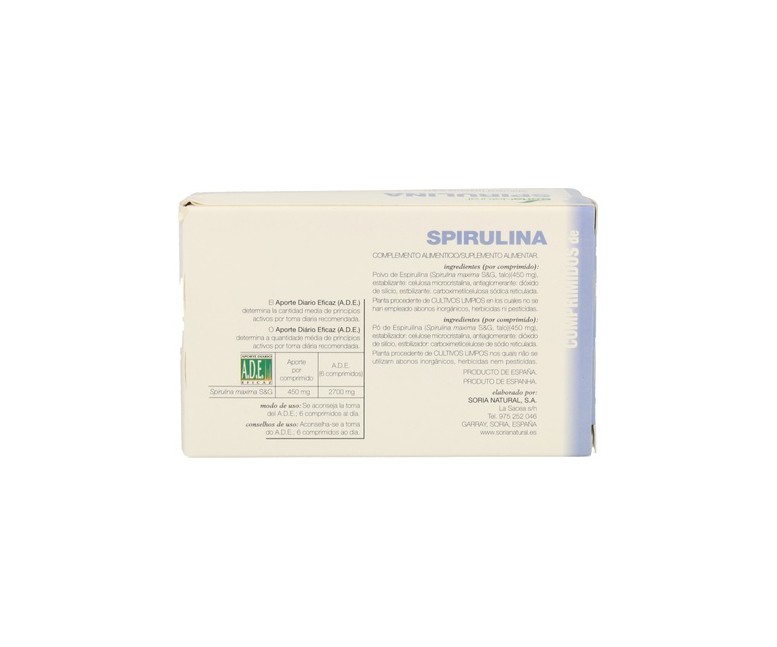 Espirulina 60 comprimidos Soria Natural