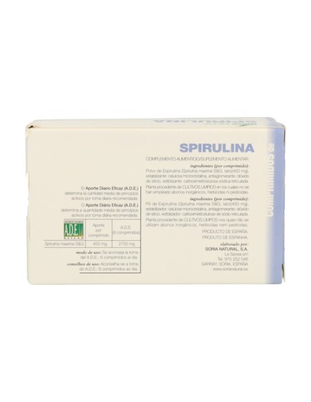 Espirulina 60 comprimidos Soria Natural