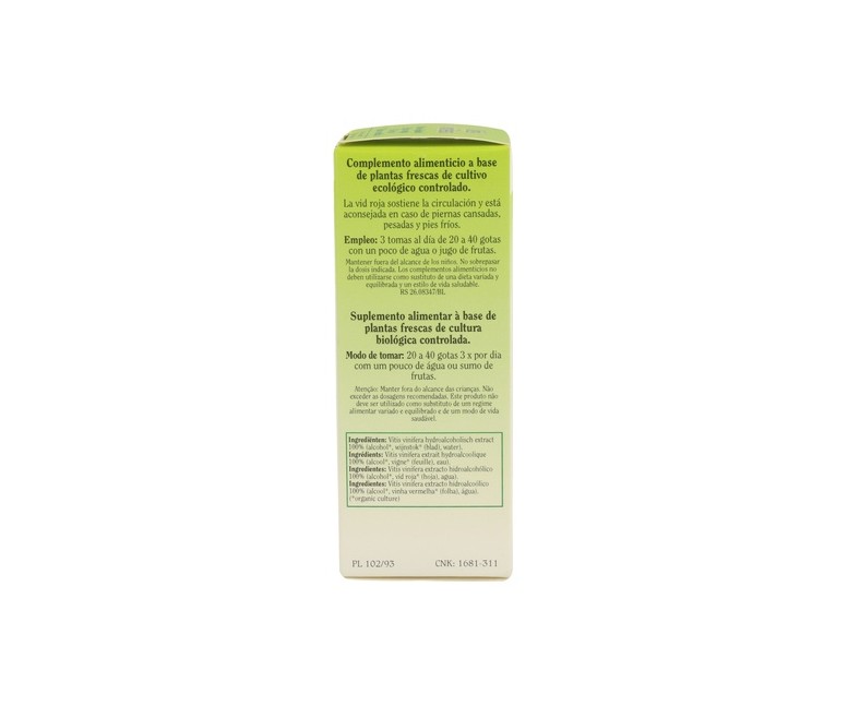 Vid Roja (Vitis Vinifera) 50 ml Biover