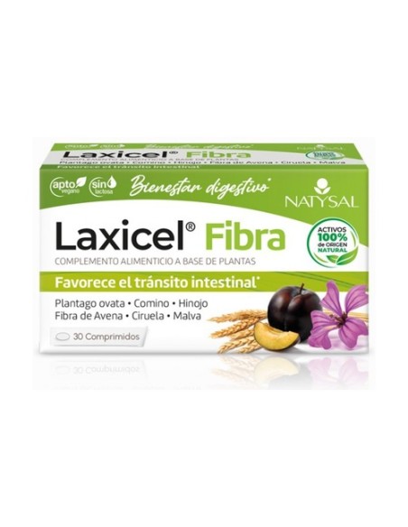 Laxicel Fibra 30 comprimidos Natysal