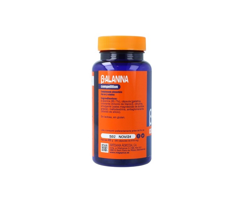 B-Alanina competition 60 cápsulas Mega Plus