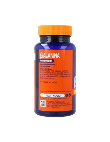 B-Alanina competition 60 cápsulas Mega Plus