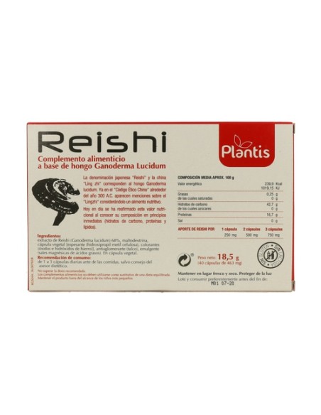 Reishi 40 cápsulas Plantis