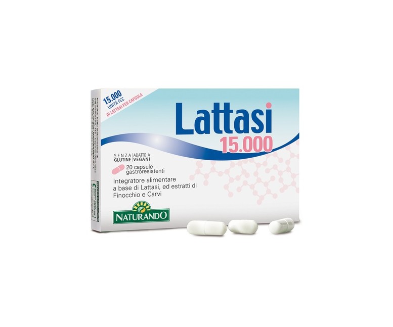 Lattasi 15.000 lactasa 20 cápsulas Naturando