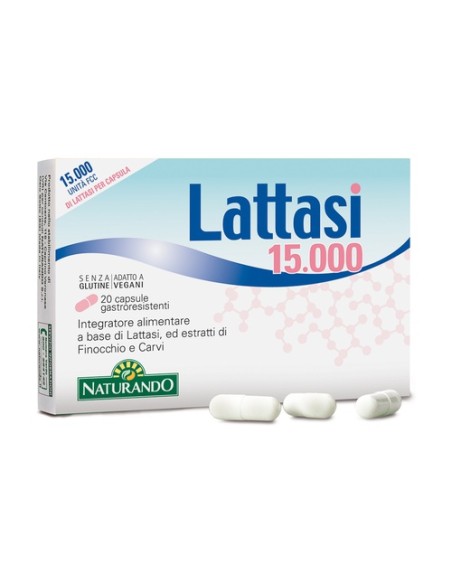 Lattasi 15.000 lactasa 20 cápsulas Naturando