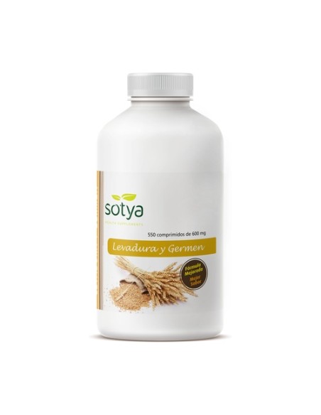 Levadura de Cerveza y Germen de Trigo 550 comprimidos de 600mg Sotya