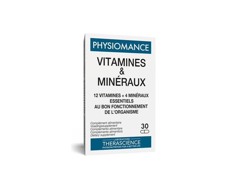 Vitaminas y Minerales 30 cápsulas Therascience