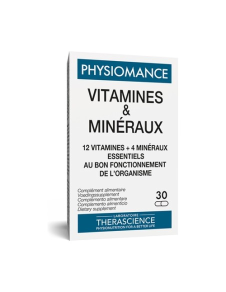 Vitaminas y Minerales 30 cápsulas Therascience