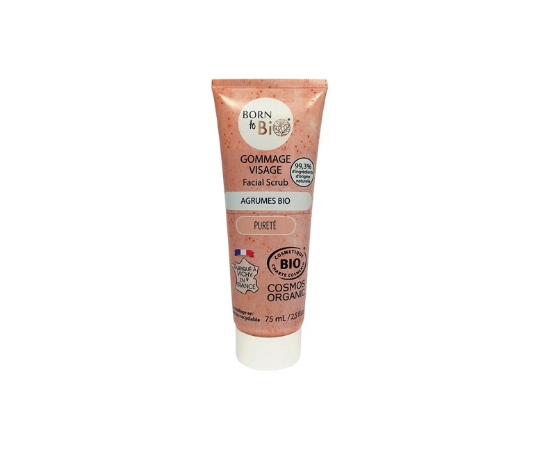 Exfoliante facial piel grasa Bio 75 ml de gel Born to bio