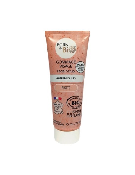 Exfoliante facial piel grasa Bio 75 ml de gel Born to bio