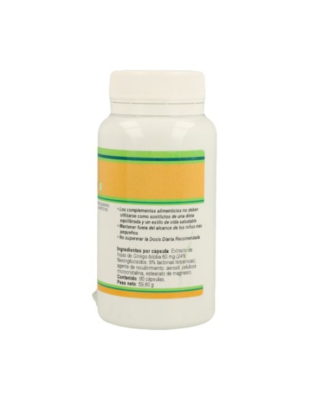 Ginkgo Biloba 90 cápsulas de 60mg Nutri-Force