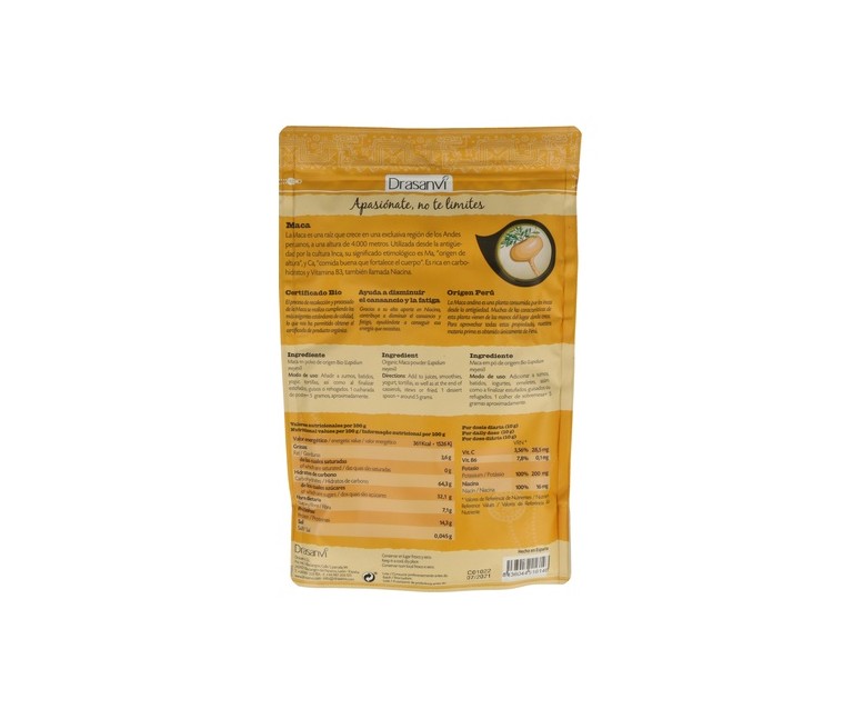 Maca Superalimento 225 g Drasanvi