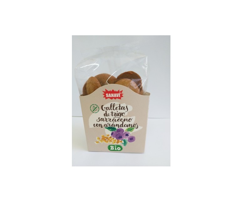 Galletas de Trigo Sarraceno con Arándano 200 g Sanavi