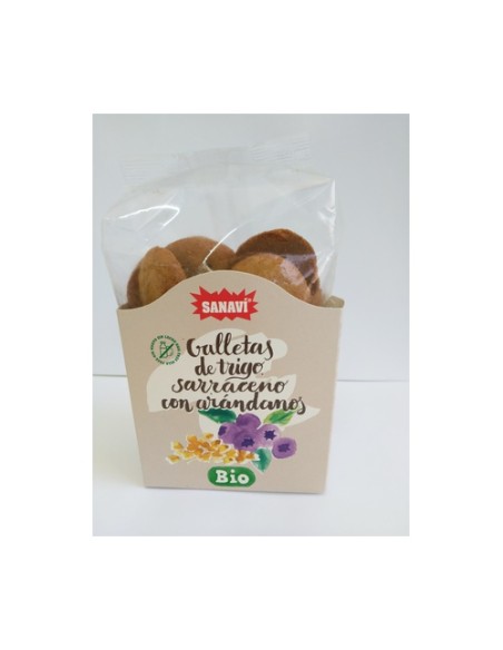 Galletas de Trigo Sarraceno con Arándano 200 g Sanavi