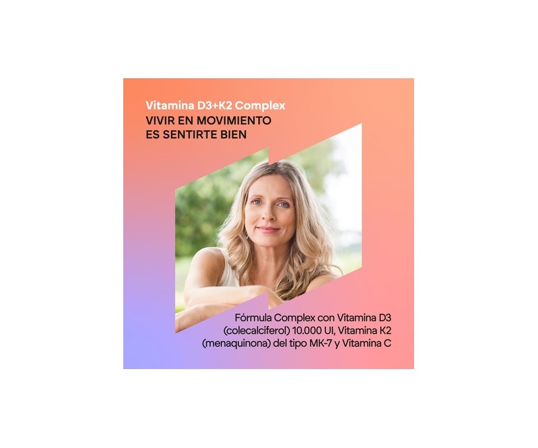 Vitamina D3+K2 complex 60 perlas Nutralie