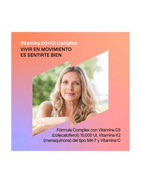 Vitamina D3+K2 complex 60 perlas Nutralie