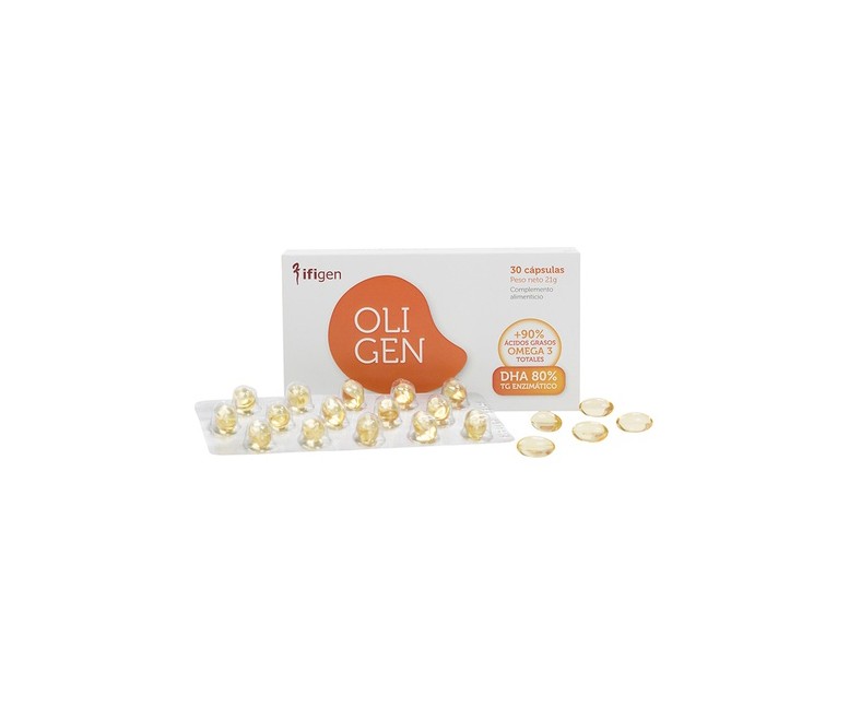 Oligen Dha 80% Tg Enzimatico 30 cápsulas de 700mg Ifigen
