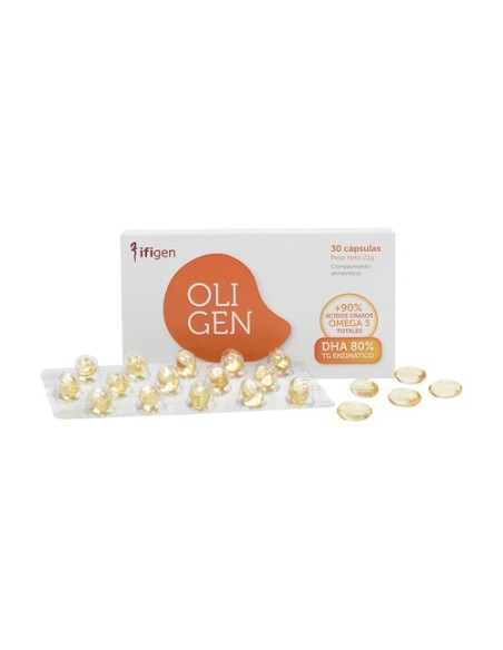 Oligen Dha 80% Tg Enzimatico 30 cápsulas de 700mg Ifigen
