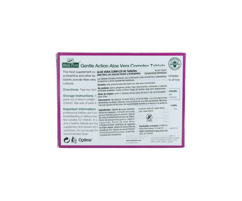 Aloe Vera Complex 60 comprimidos Aloe Pura