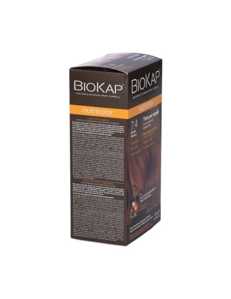 Color de cabello 7.4 Rubio cobre 140 ml Biokap