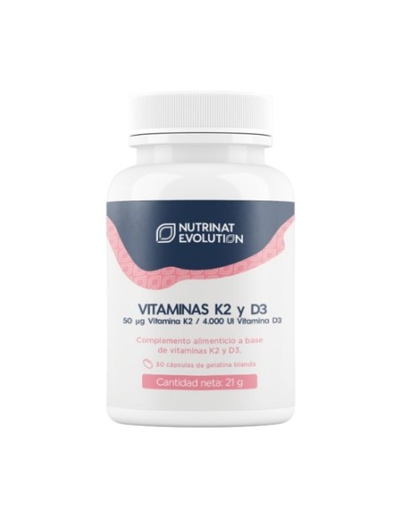 Vitaminas K2 y D3 30 cápsulas Nutrinat Evolution