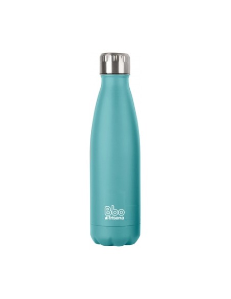 Termo Bbo acero inoxidable + funda turquesa 500 ml 1 unidad (Turquesa) Irisana