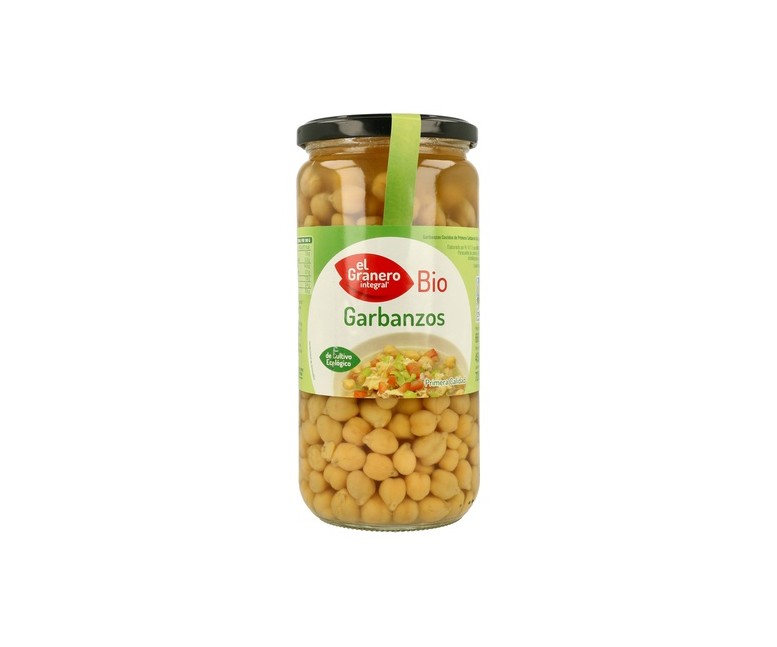 Garbanzos Cocidos Bio 660 g El Granero Integral