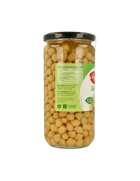Garbanzos Cocidos Bio 660 g El Granero Integral