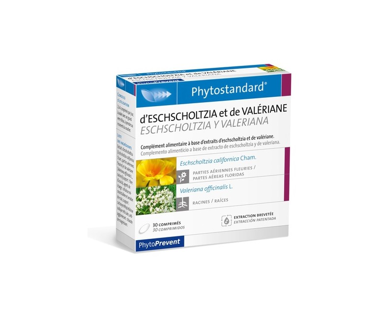 Phytostandard Eschscholtzia y Valeriana 30 comprimidos Pileje