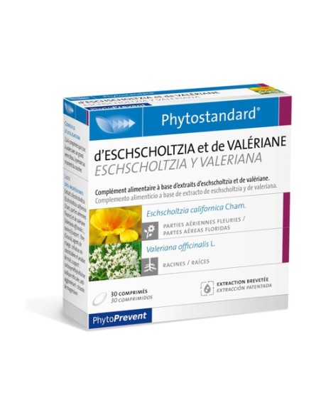 Phytostandard Eschscholtzia y Valeriana 30 comprimidos Pileje