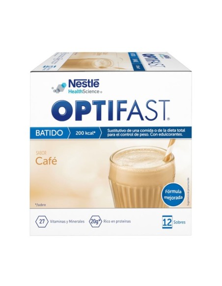 Optifast Batido Café Descafeinado 12 sobres de 53g (Café) Optifast