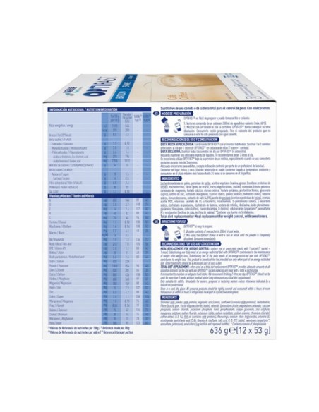 Optifast Batido Café Descafeinado 12 sobres de 53g (Café) Optifast