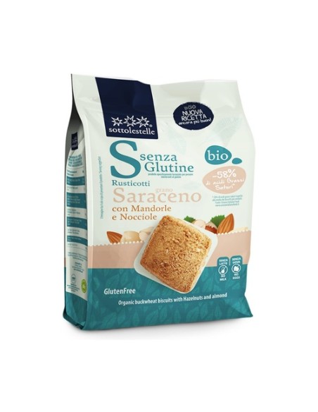 Galletas de trigo sarraceno con almendras y avellanas Bio 250 g SOTTOLESTELLE