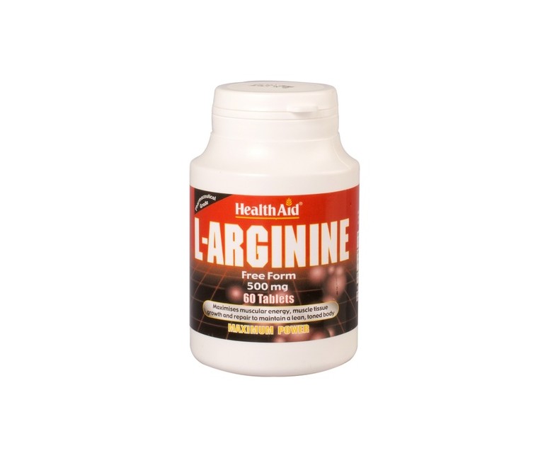 L-Arginina 60 comprimidos de 500mg Health Aid