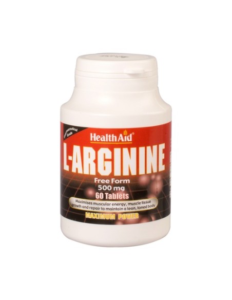 L-Arginina 60 comprimidos de 500mg Health Aid