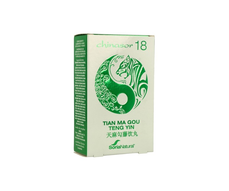 Chinasor 18 Tian Gou Teng Yin 30 comprimidos Soria Natural