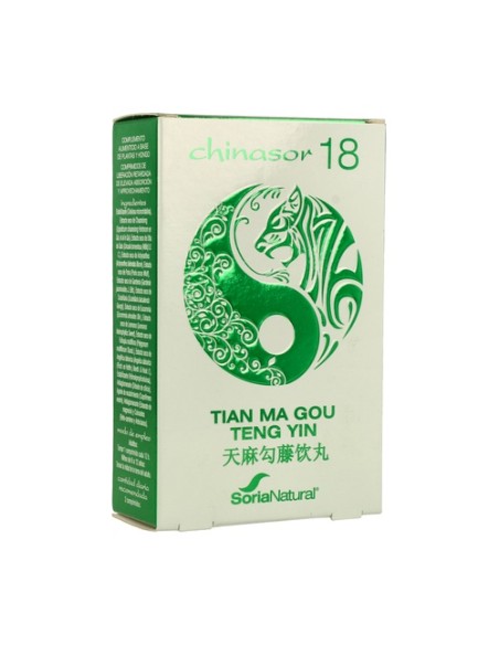 Chinasor 18 Tian Gou Teng Yin 30 comprimidos Soria Natural