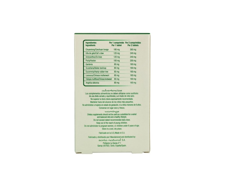 Chinasor 18 Tian Gou Teng Yin 30 comprimidos Soria Natural