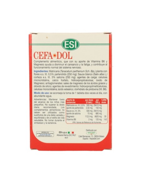 Cefadol 30 comprimidos ESI