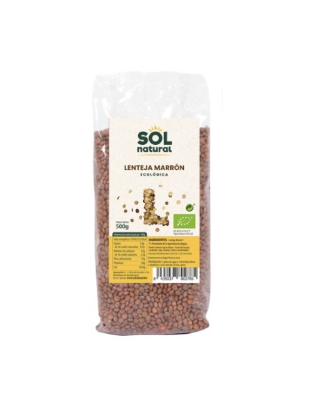 Lentejas marrones Bio 500 g Sol Natural