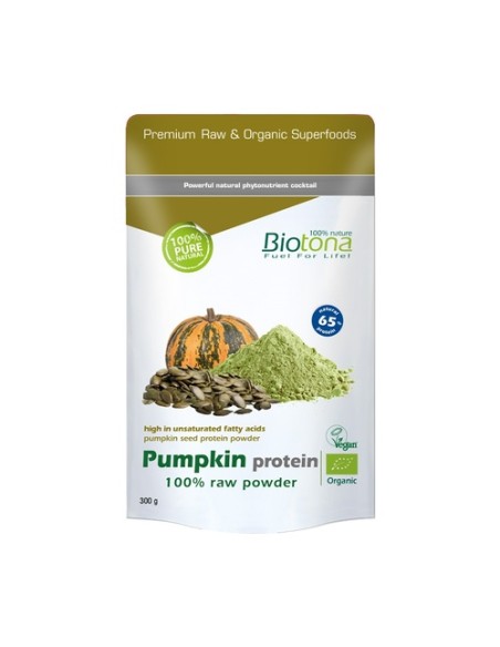 Pumpkin Protein Raw Proteina de Calabaza Bio 300 g Biotona