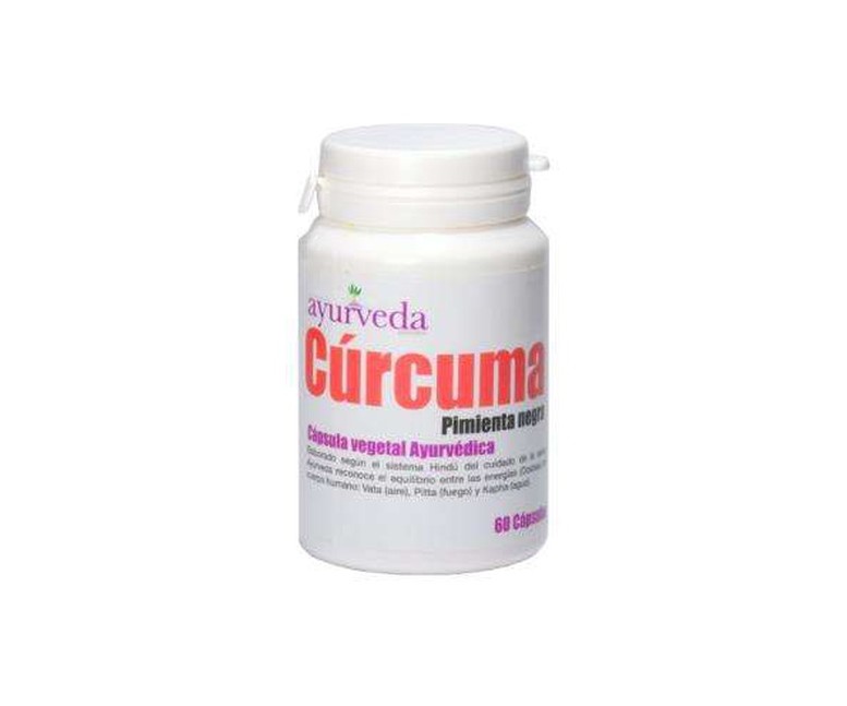 Cúrcuma con Pimienta 60 cápsulas Ayurveda