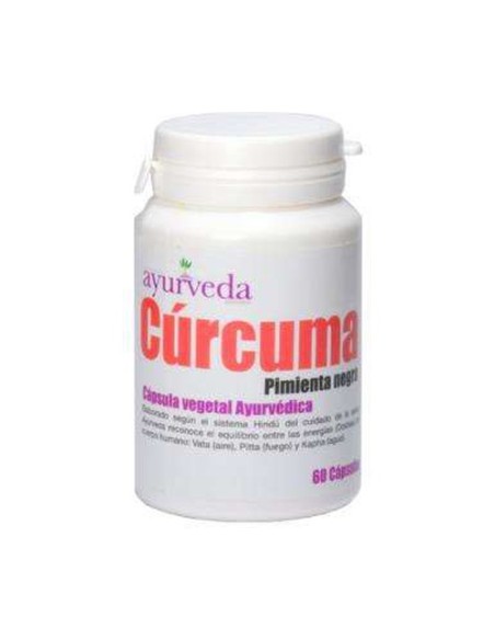 Cúrcuma con Pimienta 60 cápsulas Ayurveda