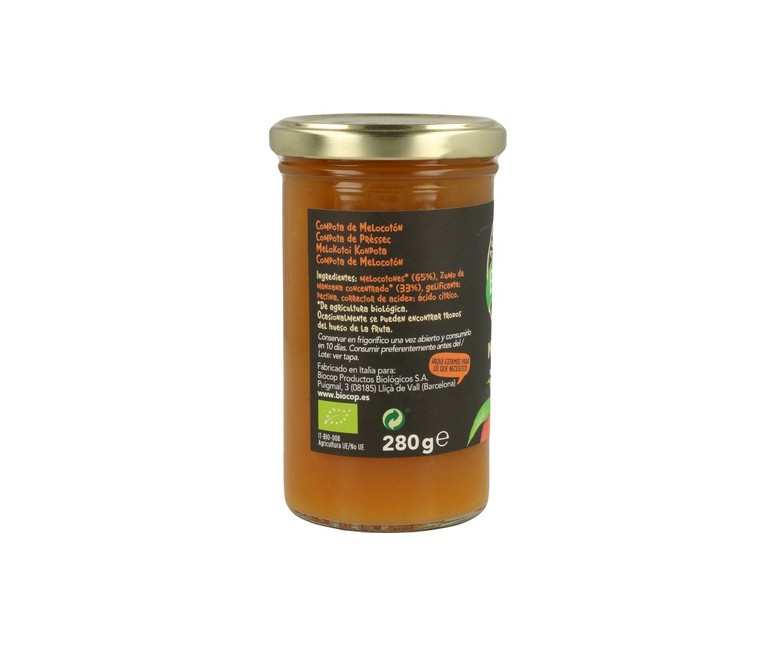 Compota de Melocotón Bio 280 g Biocop