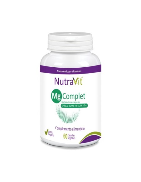 Mg complet magnesio 60 cápsulas vegetales de 920mg NutraVit